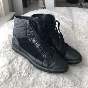 Geox black High Top sneaker boots